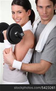 Couple with weights