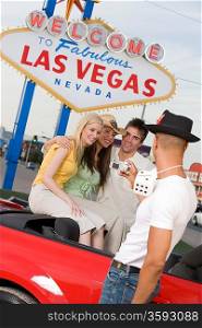 Couples having fun in Las Vegas, Nevada, USA