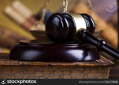 Court gavel,Law theme, mallet of judge. Gavel, Mallet of justice concept