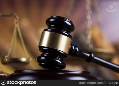 Court gavel,Law theme, mallet of judge. Gavel, Mallet of justice concept