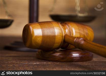 Court gavel,Law theme, mallet of judge. Gavel, Mallet of justice concept