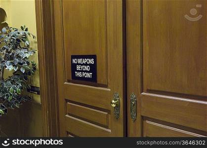 Court room door