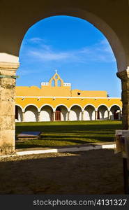 Courtyard of a church, Convento De San Antonio De Padua, Izamal, Yucatan, Mexico