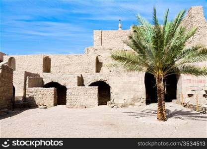 courtyard of medieval Mamluks fort in Aqaba, Jordan
