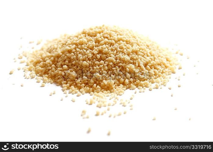 Couscous isolated on a white background