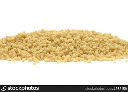 Couscous on white