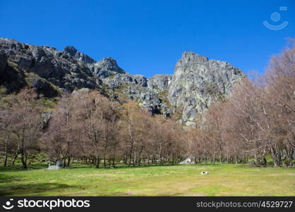 Covao d'ametade in the Serra da Estrela Natural Park. Portugal