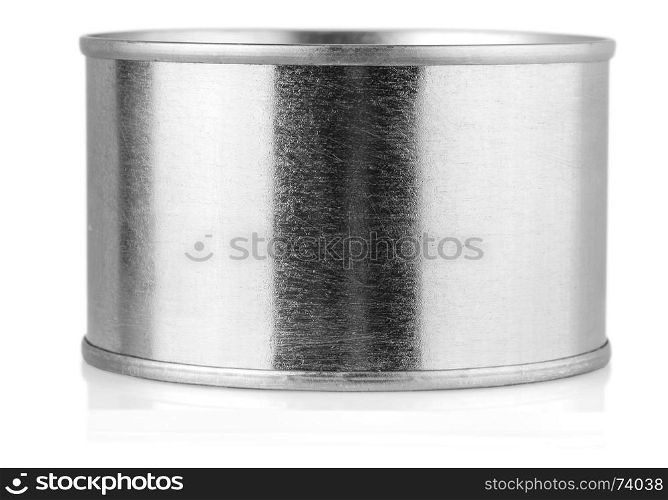 Cover tin isolated on white background
