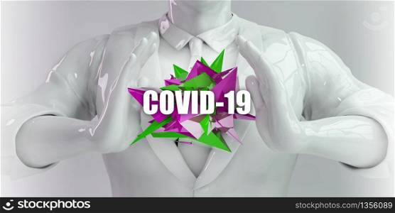 COVID-19 Coronavirus Disease Epidemic Concept Background. COVID-19