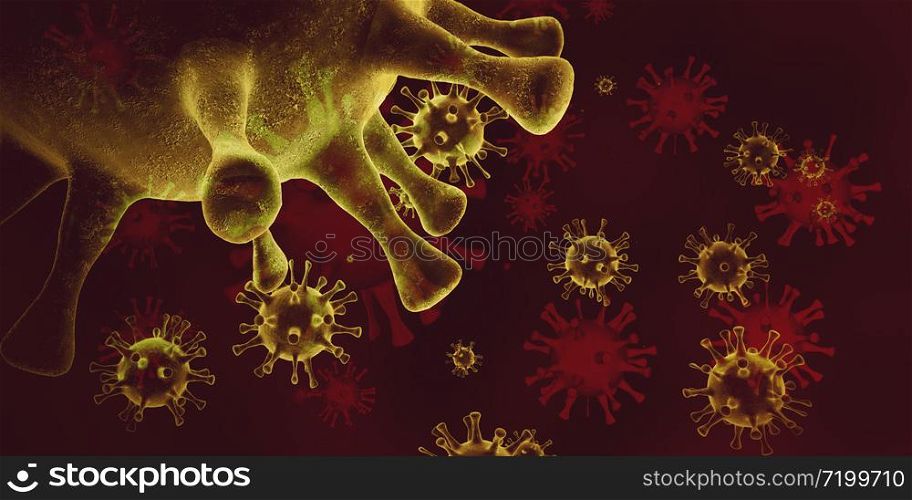 Covid-19 Coronavirus Virus Spreading as Medical Crisis Concept. Covid-19 Coronavirus