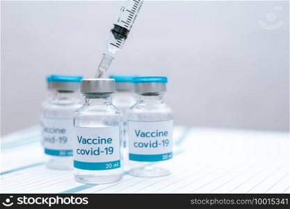 covid-19 vaccine disease preparing vaccination shot, medicine and drug concept.