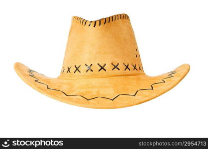 Cowboy hat isolated on the white background