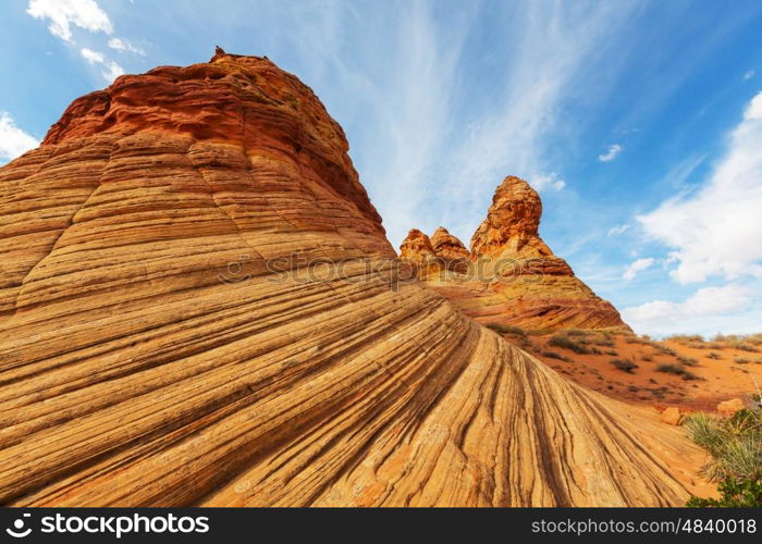 Coyote Buttes of the Vermillion Cliffs Wilderness Area, Utah and Arizona