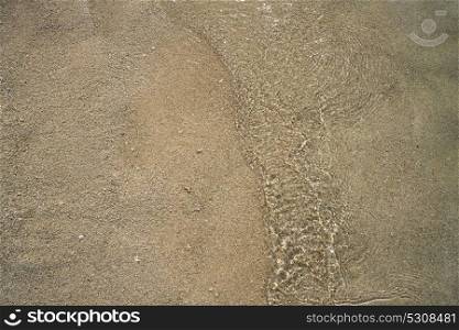 Cozumel Island Caribbean beach sand shore detail in Mexico