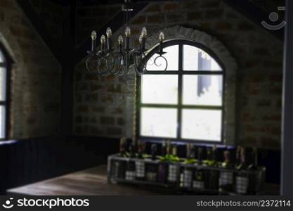 Cozy place in a cafe, stock photo
