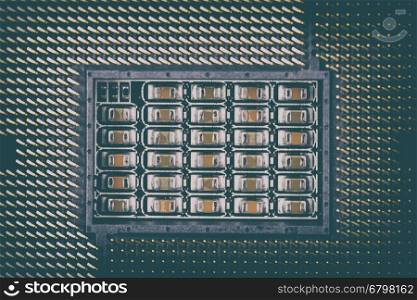 CPU Socket On Computer Motherboard