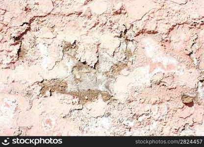 cracked grunge old painted wall background