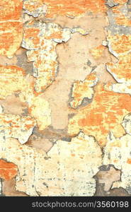 cracked grunge old painted wall background