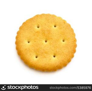 Cracker - top view, isolated on white