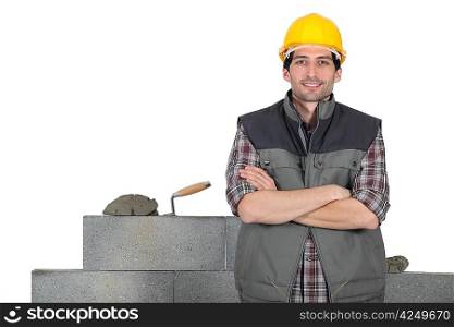 craftsman mason posing