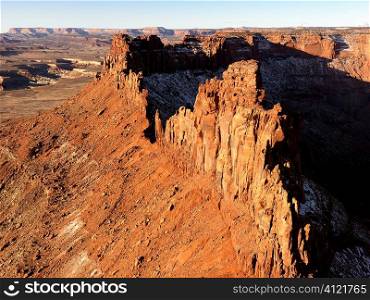 Crag and Canyon in Desert