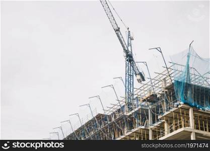crane building construction. High resolution photo. crane building construction. High quality photo