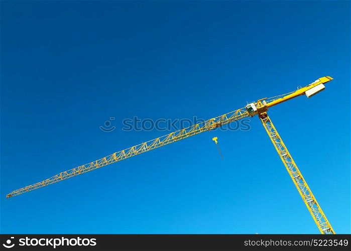 crane in the sky blurred abstract