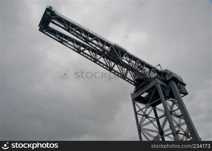 Crane with sky background