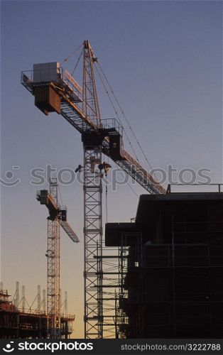Cranes at a Construction Site
