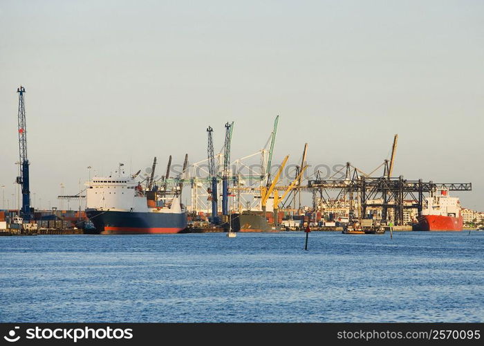 Cranes at a port