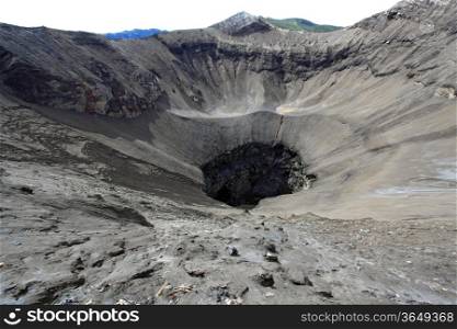 Crater of active volcano Bromo. Java. Indonesia