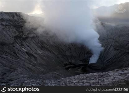 Crater of vulcano Bromo, Java, Indonesia