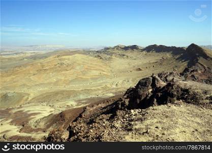 Crater Ramon in Negev desert, Israel