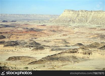 Crater Ramon in Negev desert, Israel