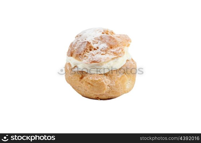 Cream filled choux pastry