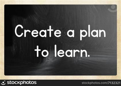 create a plan to learn
