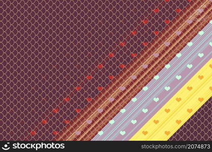 Creative abstract heart pattern background texture