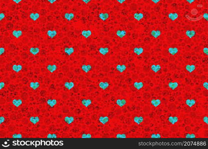 Creative abstract heart pattern background texture