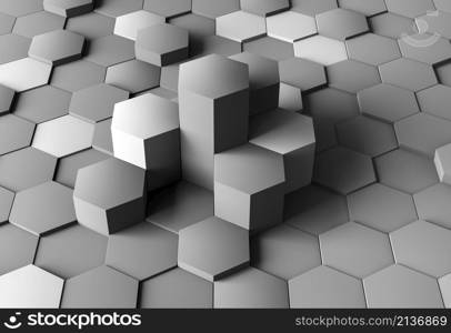 creative background with grey shapes