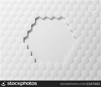 creative background with white shapes