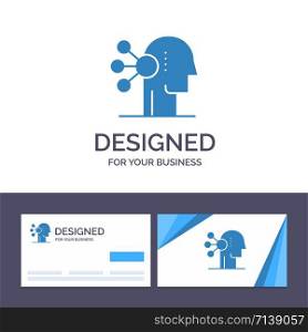 Creative Business Card and Logo template Abilities, Assortment, Concentration, Human Vector Illustration