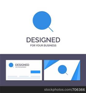 Creative Business Card and Logo template Search, Magnify, Tool, Max Vector Illustration