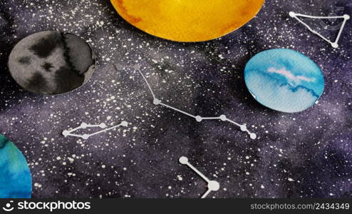 creative composition paper planets