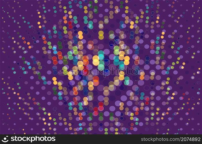 creative concept colorful dots background. Abstract dotted design for poster, card, banner, empty bubble