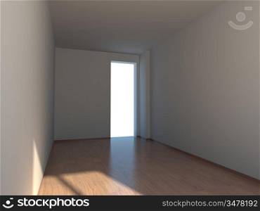 creative image of empty room (3d)