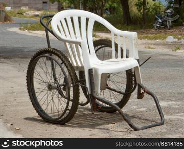 Creative invalid chair (for the poor) in Vietnam