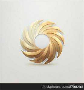 Creative isolated professional company or product logo, icon 3d illustrated