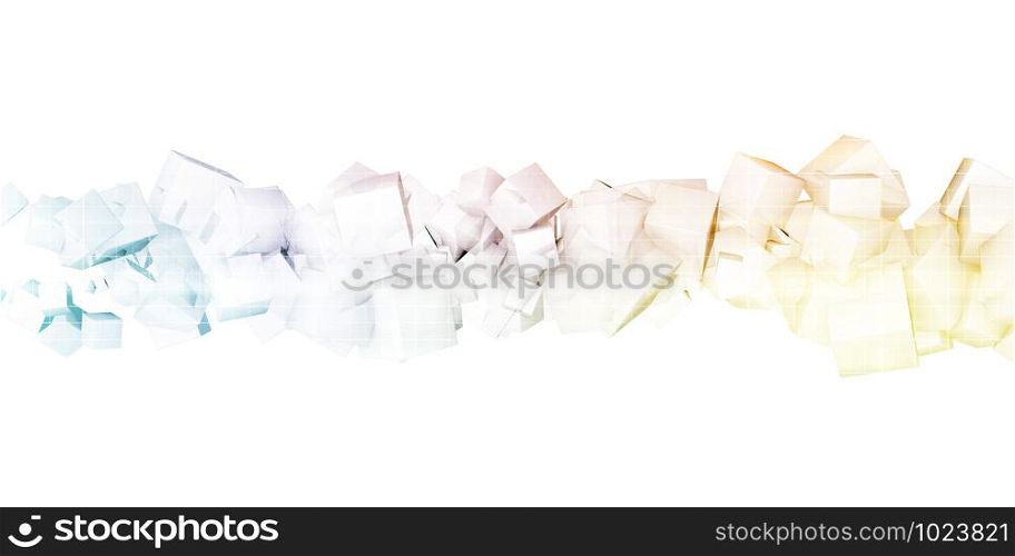 Creative Marketing Abstract Concept on White Background . Marketing Abstract Background