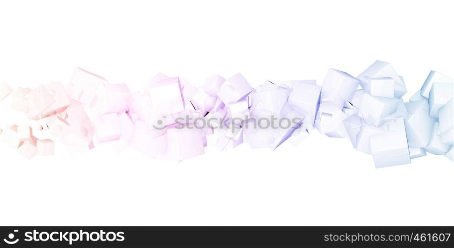 Creative Marketing Abstract Concept on White Background . Marketing Abstract Background
