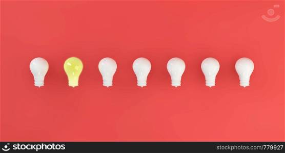 Creative Marketing with Glowing Bulb as a Strategy. Creative Marketing